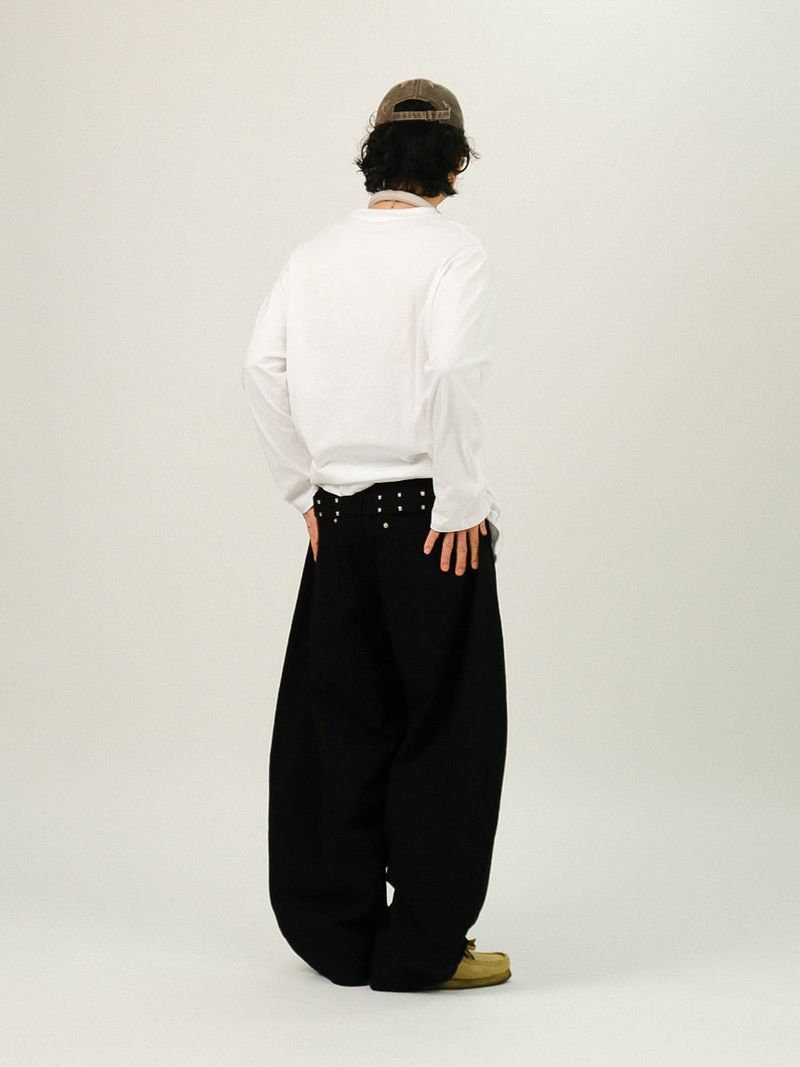 DE Back Point Wide Balloon Pants