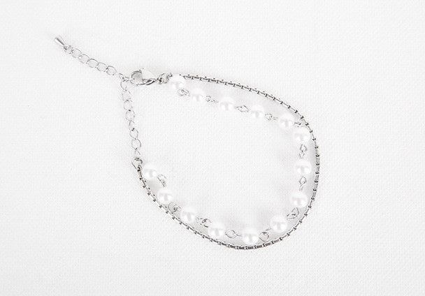 No.0003 pearl double bracelet