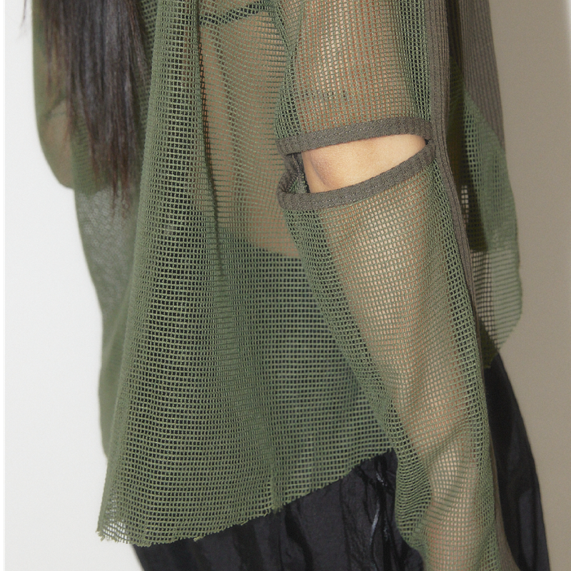 Mesh Waffle long sleeve