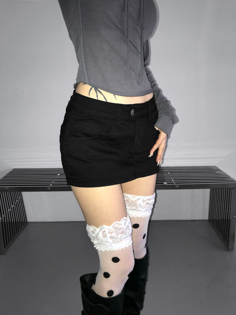 Polkadot lace stoking(2 color)