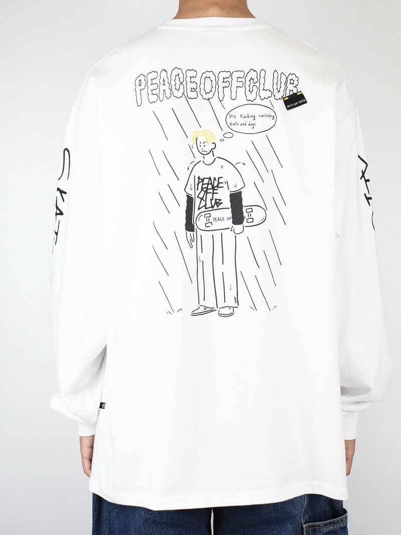 Board_Boy Long Sleeve Tee WHITE
