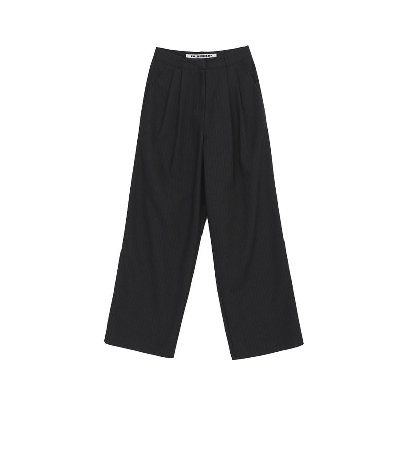 [MADE] Goldin two-tuck striped slacks
