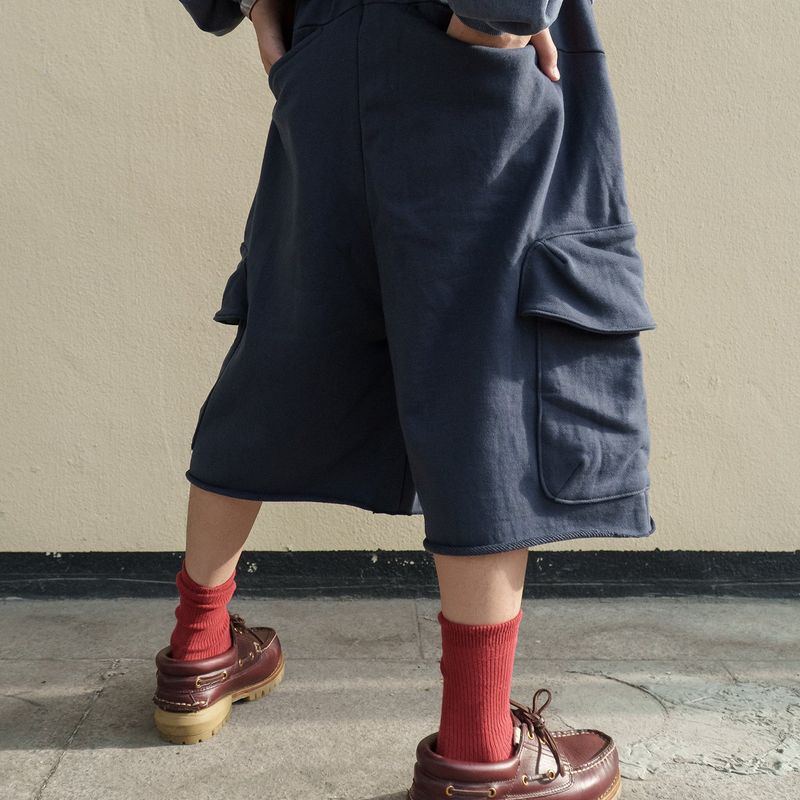 Champ bermuda sweatpants / Navy