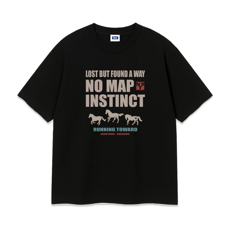 no map instinct over fit t-shirt (4color)