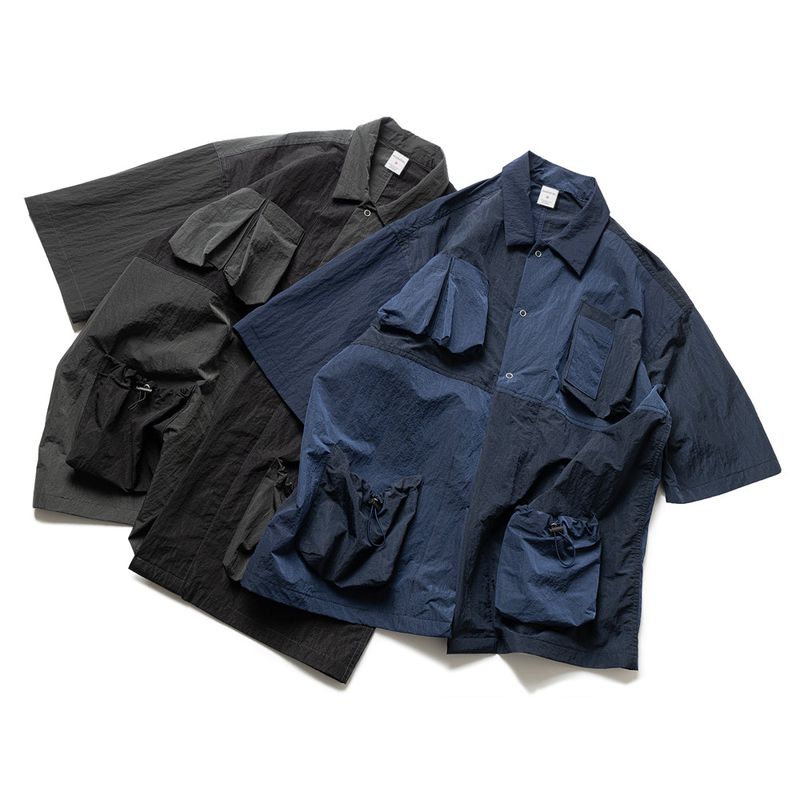 LIPSTACK POCKET OVERSIZED SHORT SHIRTS