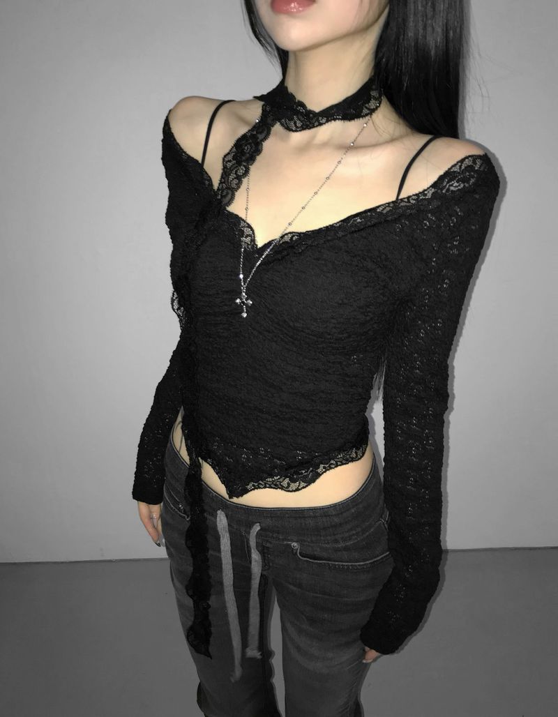daisy slimmer scarf top(3 color)