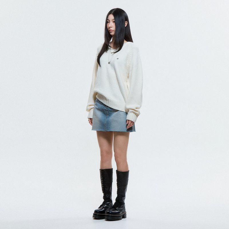 (DUC) Raglan Knit Ivory