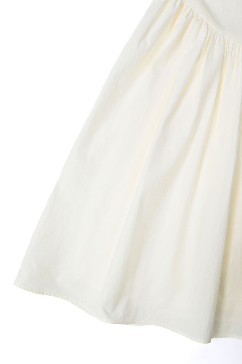 Merry Mini Shirring Dress [Ivory]