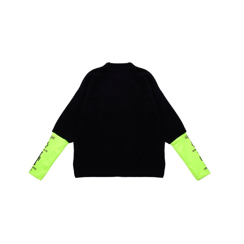 アームアーマーフリースプルオーバー[UNISEX] Arm-Warmer Fleece Pullover (Black)