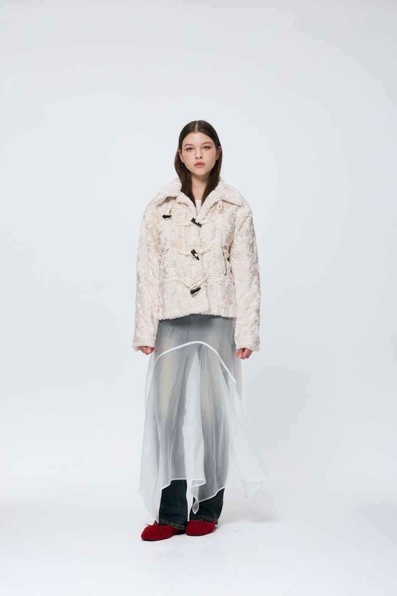 COZY FUR JACKET / BEIGE