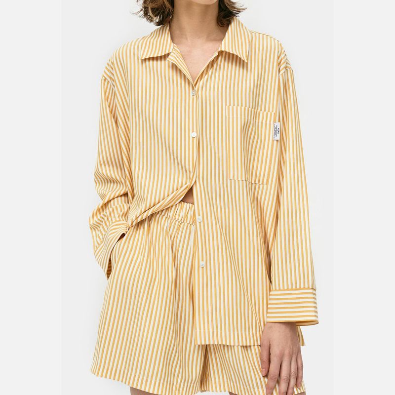  RELAXED STRIPE PAJAMAS_YELLOW