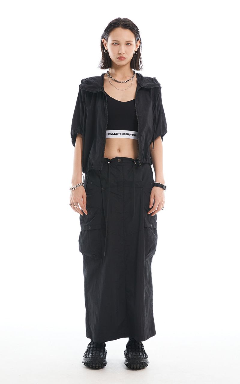 EACH DIFFER(イーチディファー)の「HALF ZIP-UP JUMPER_BLACK(Jackets/Outerwear)」