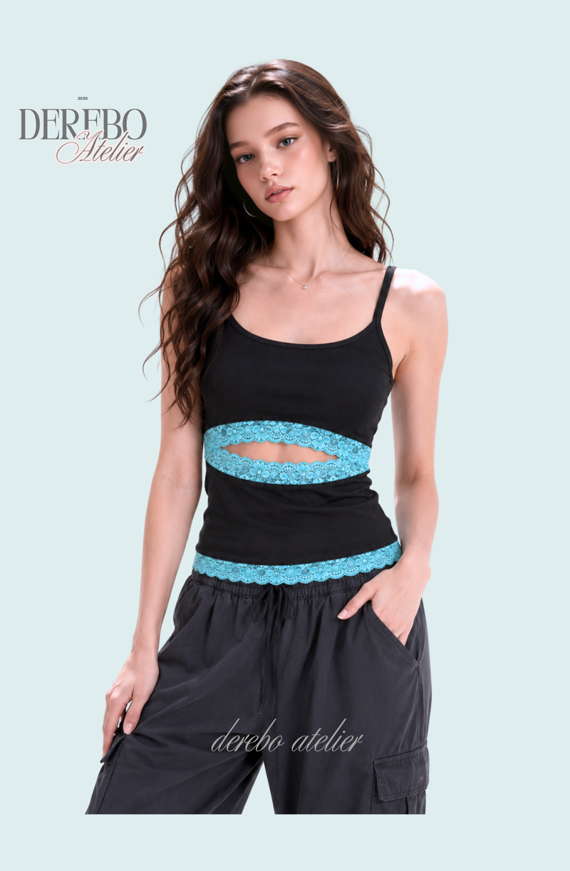 Edge Open Lace Sleeveless Top