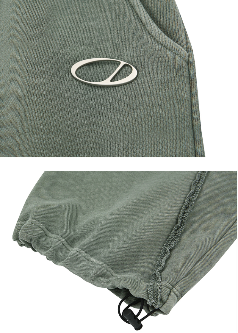 Pigment Cut-Off String Wide Pants