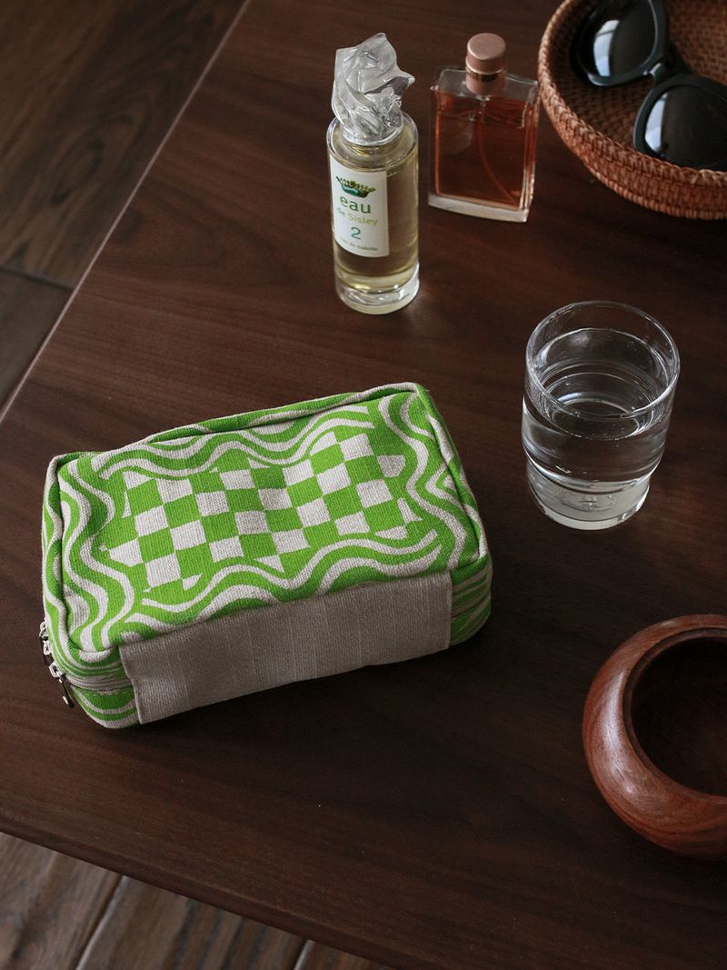 Wavy Pouch Bag - Green
