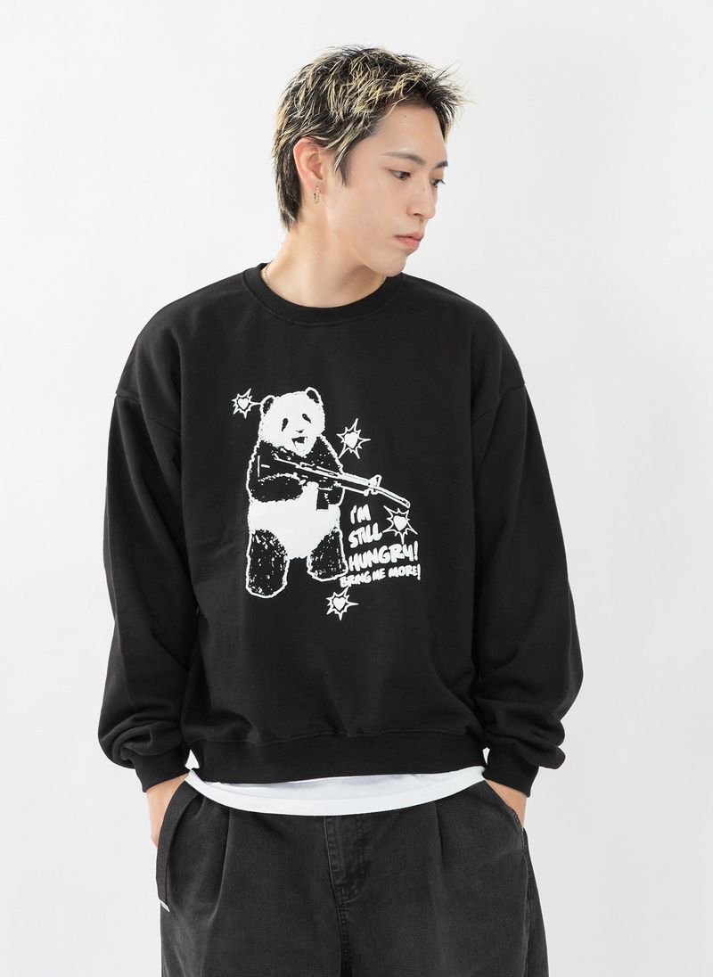 HUNGRY PANDA SWEATSHIRT (BLACK)