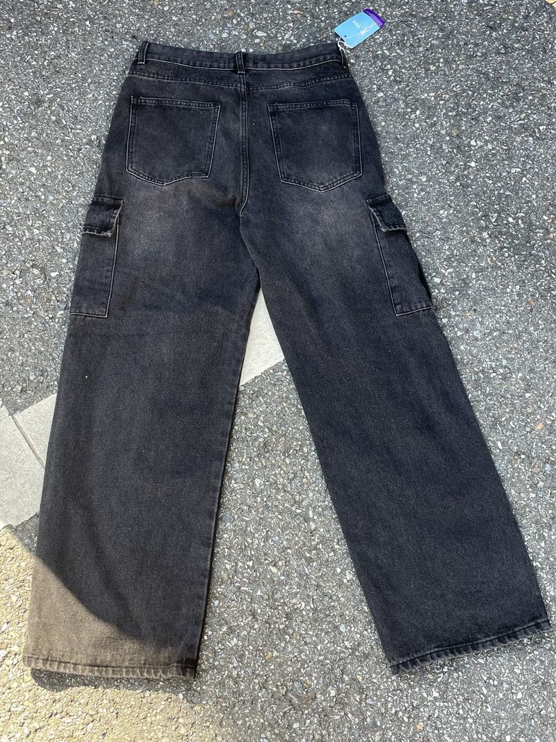 nesty cargo twotuck denim pants