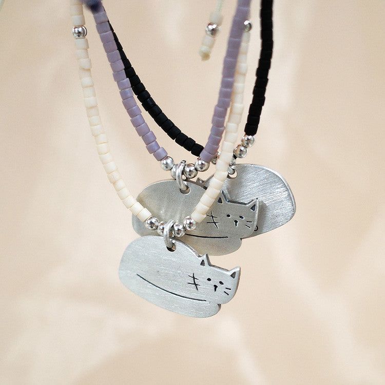 Lucky meow bracelet - Ivory