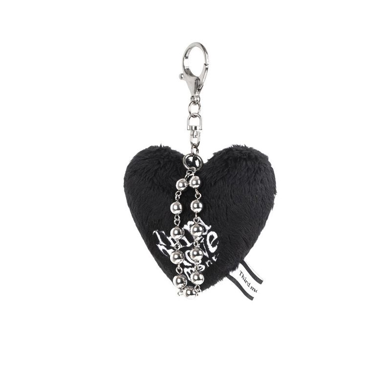 Fur Heart Keyring