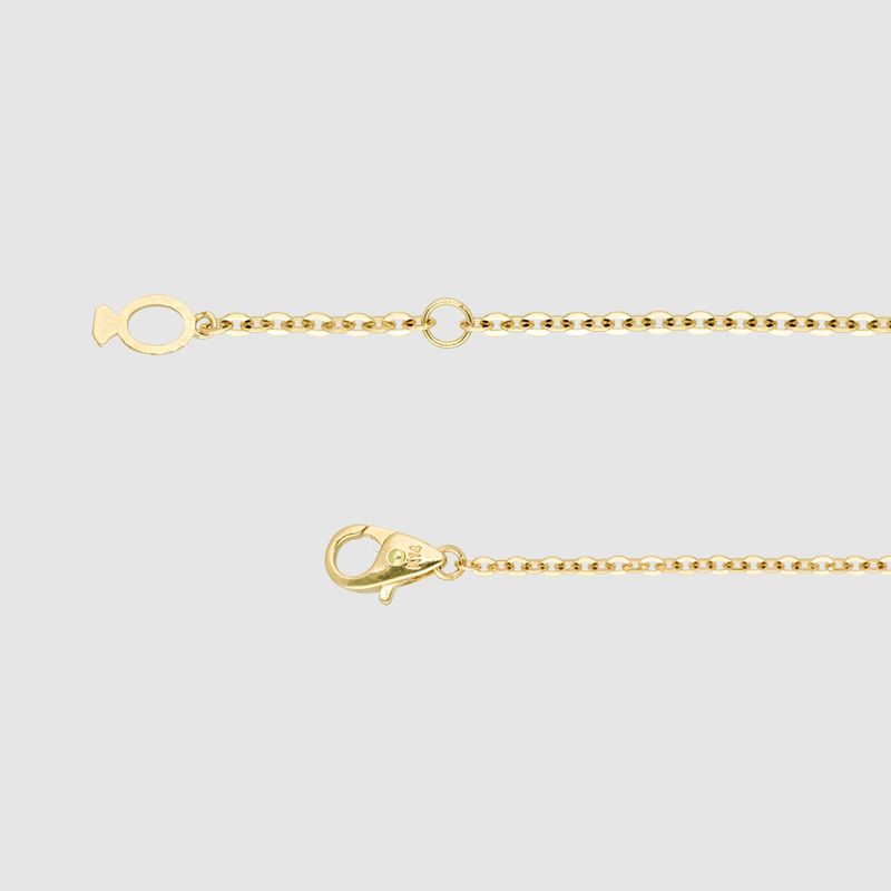 Authentique Necklace Silver (Plated Yellow gold)