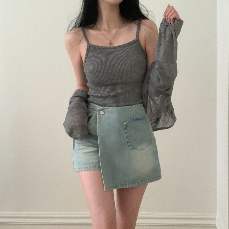 [BELLIDE MADE] CASTERA RIB KNIT CAMISOLE
