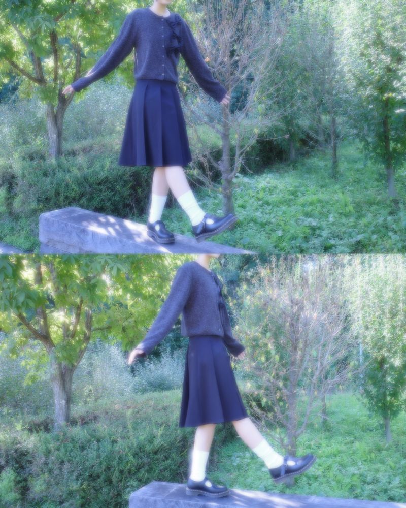 Soko Pleated Midi Skirt (3color)