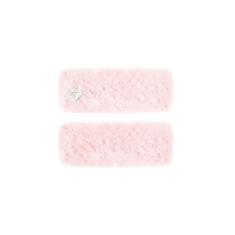 [SET] Glitter Fur Square Hairpin 
