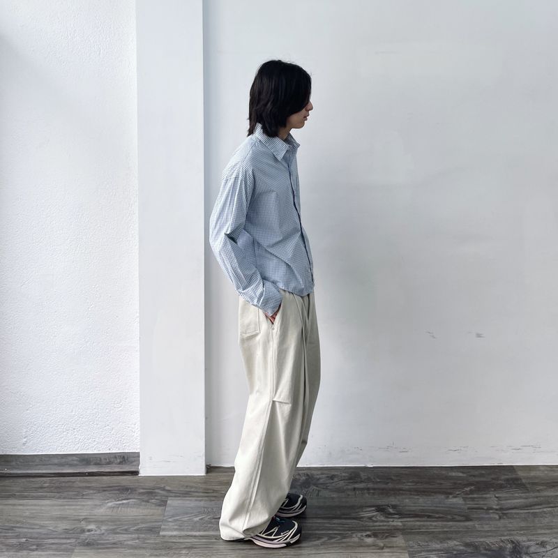 Cropped Check Shirt