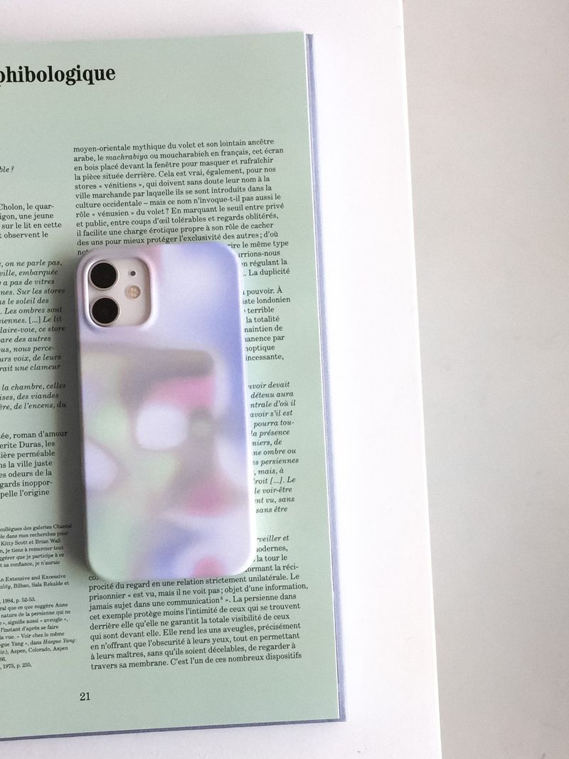 Water Lily-Blue (glossy hard case)