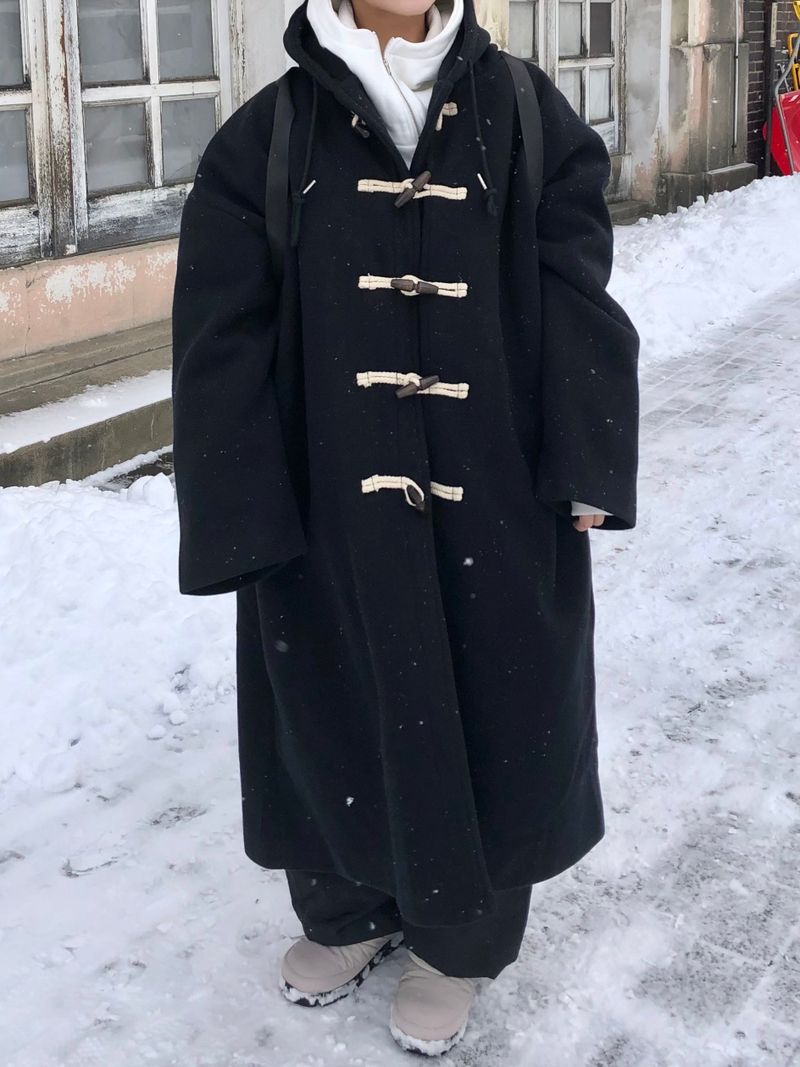 (quilted beam) Cambio hood duffle coat