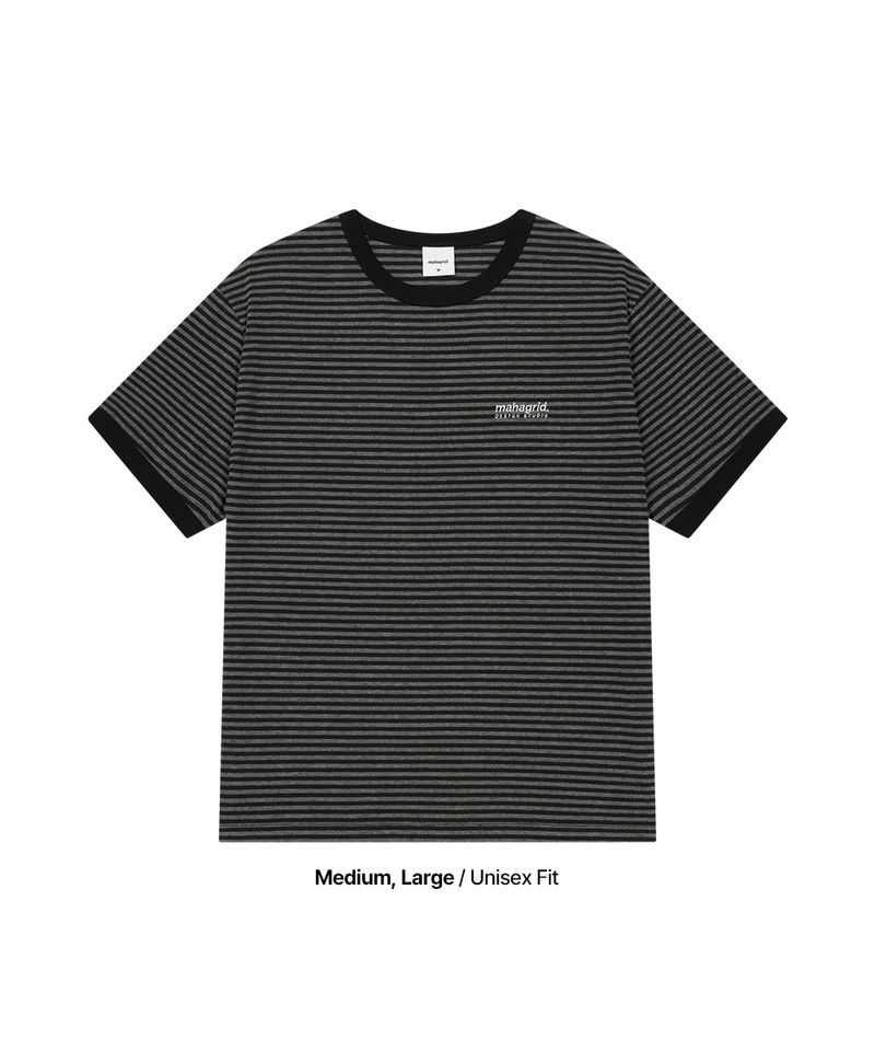 BASIC LOGO STRIPE RINGER TEE