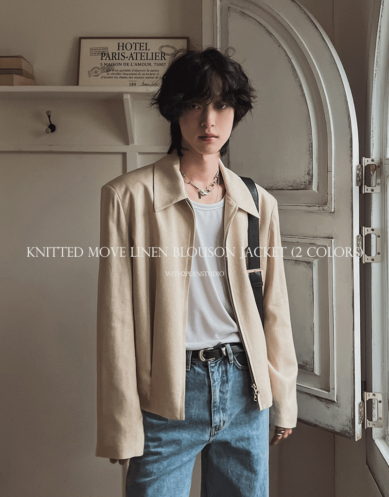 2PLAN（ツープラン）の「ニトルムーブリネンブルージョンジャケット (2 color)（Jackets/Outerwear）」
