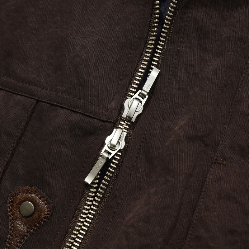 Harrington blouson jacket / Brown