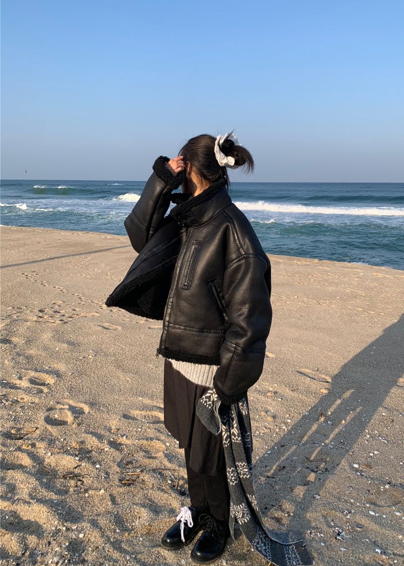 WOOHWA(ウファ)の「 HIGH NECK BIKER MUSTANG(Jackets/Outerwear)」