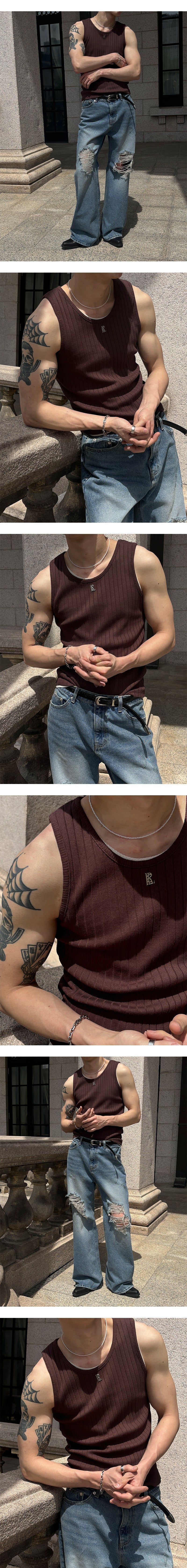 [Unisex] Tin washing boots cut denim pants