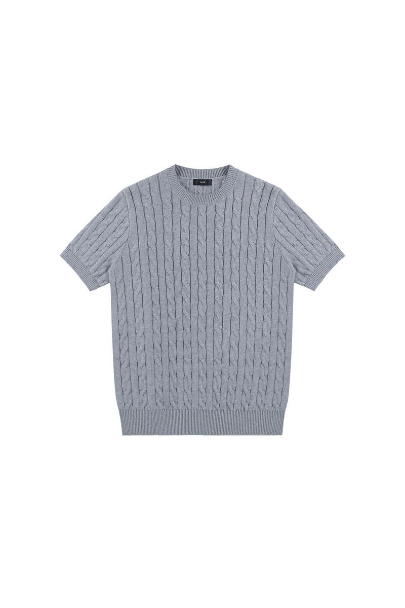 IDLT Basicsの「ケーブル ニット クルーネックTシャツ（トップス）」