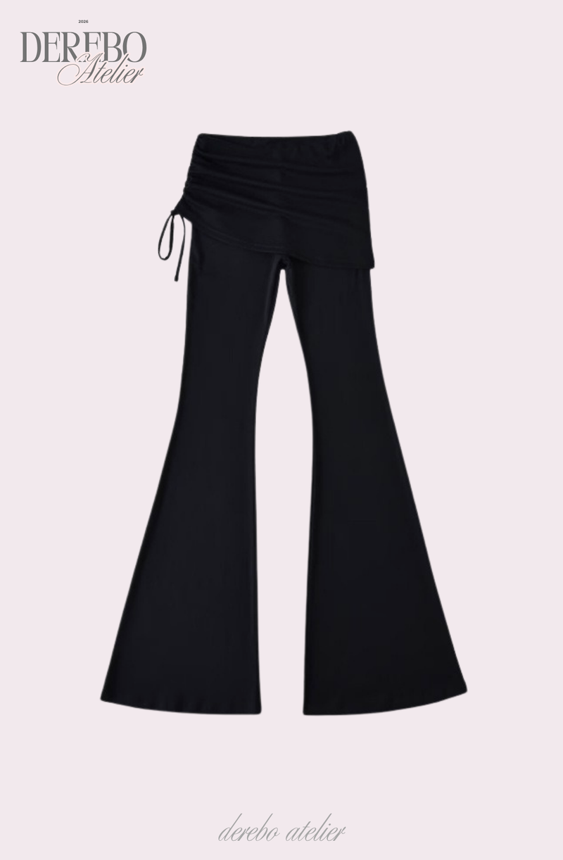 Liiv short-sleeve cap training shirring pants set (TOP)