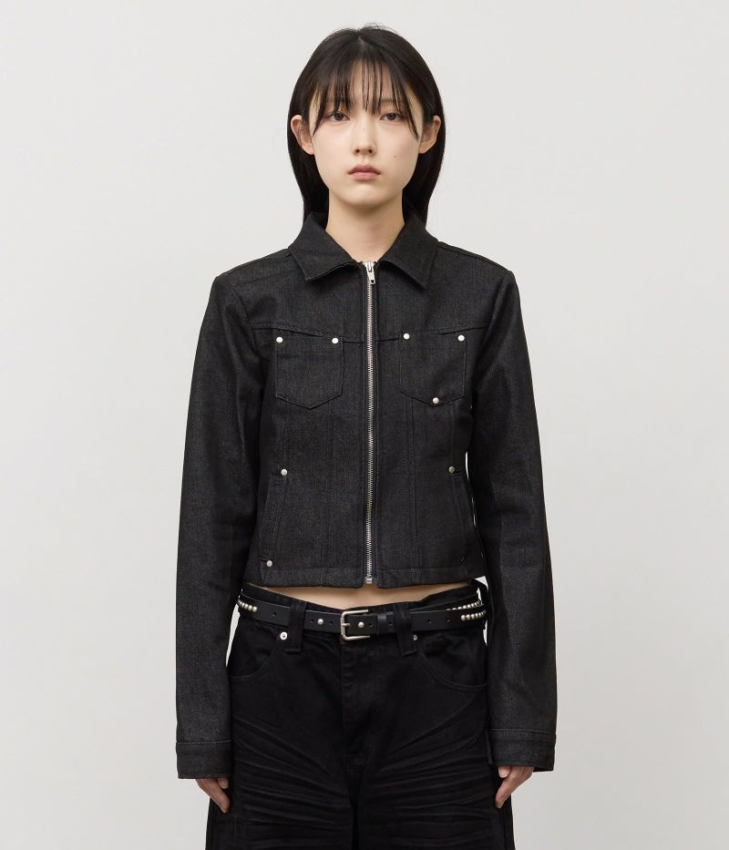 HIFIFNK（ハイファイファンク）の「(W) May Rivet Denim Jacket（Jackets/Outerwear）」