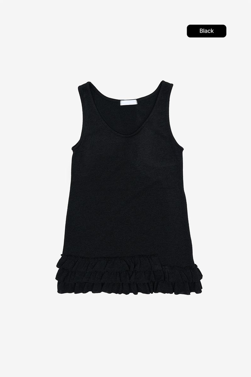 Pliva frill long sleeveless