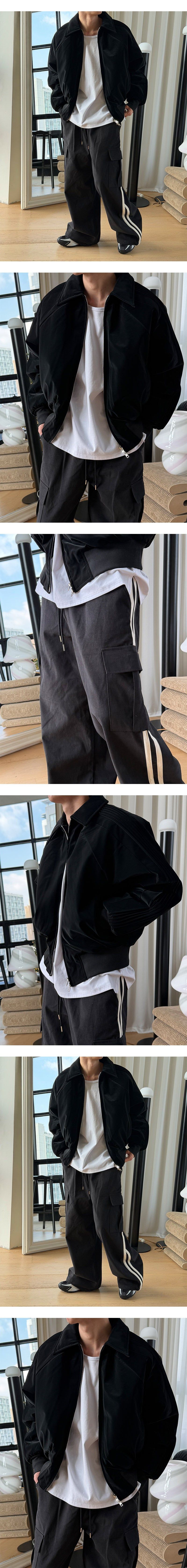 [Unisex] Track suede cargo pants(3color)