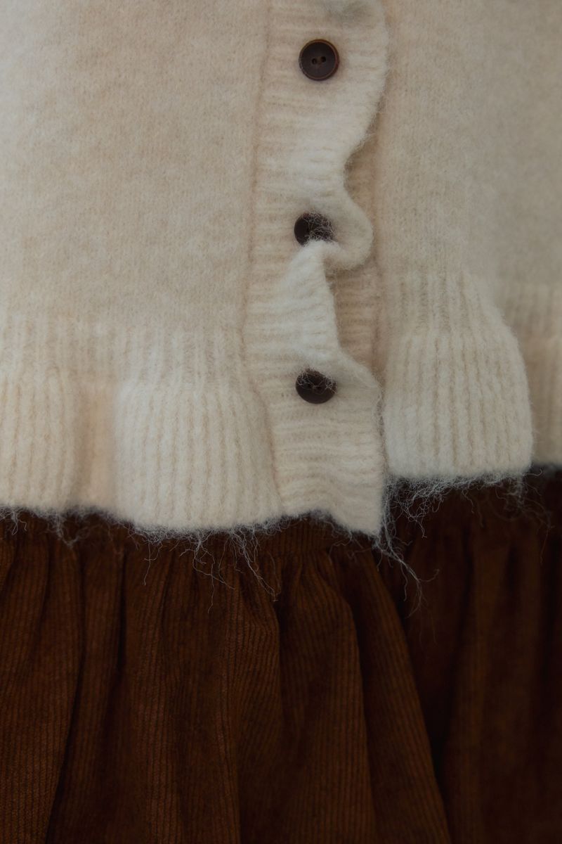 FROST FRILL KNIT CARDIGAN