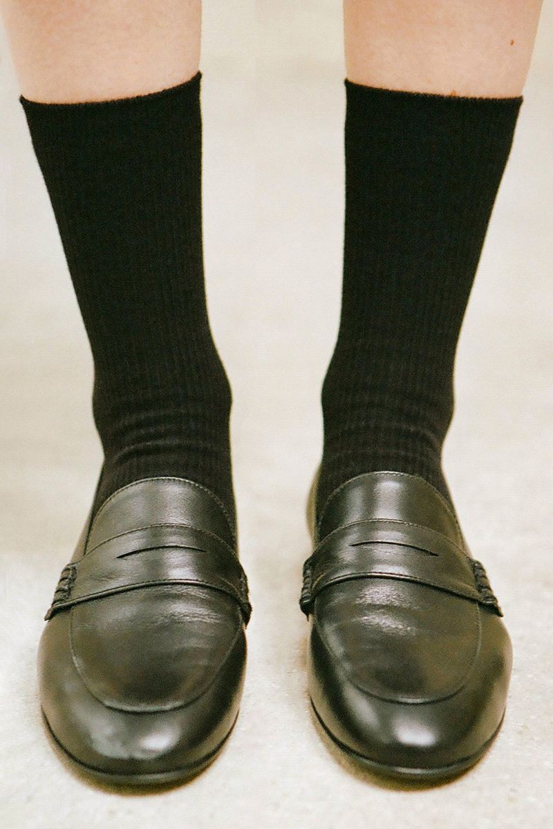 MODERN PENNY LOAFER IN BLACK