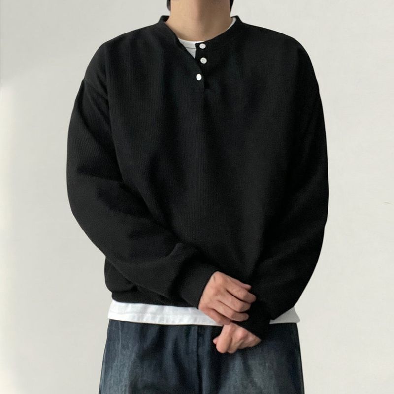 voarc（ボアク）の「Raen Henry neck snap knit sweatshirt（Tops）」
