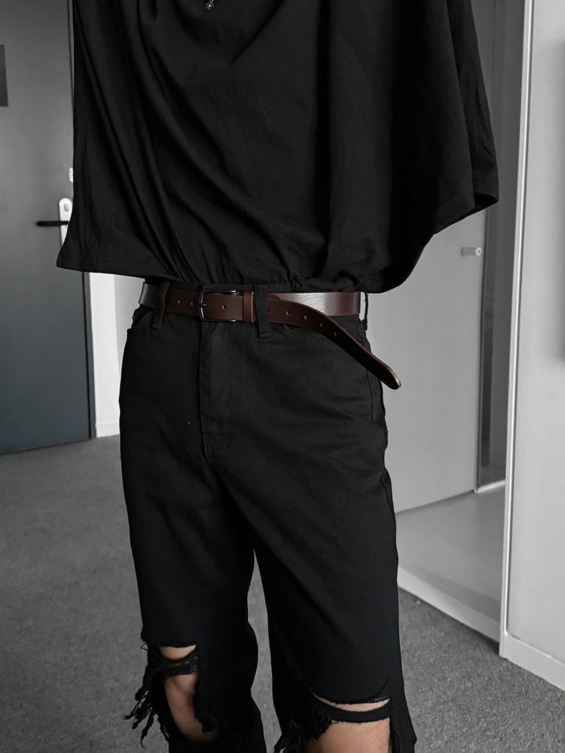 ASCLO 30 Mono Black Buckle Belt (2color)