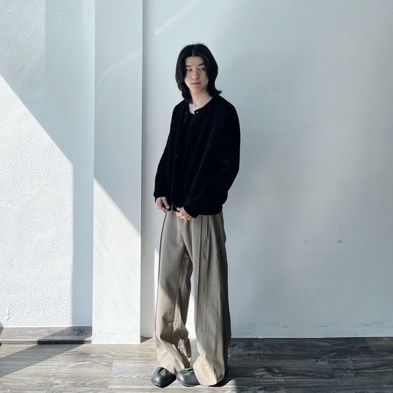 Vintage Ribbed Crewneck Knit Sweater