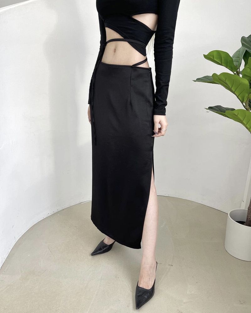 Seow（ソウ）の「371. MQ maxi slit sk（Skirts）」