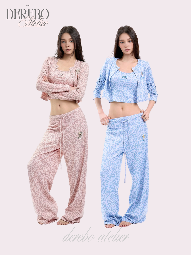 Mob Leopard Three-Piece Trading Set-up (SLEEVELESS TOP)