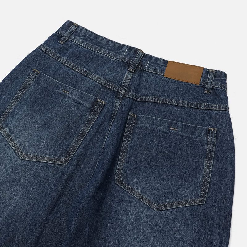 LMN core 7 thread count wide denim pants (2 colors)