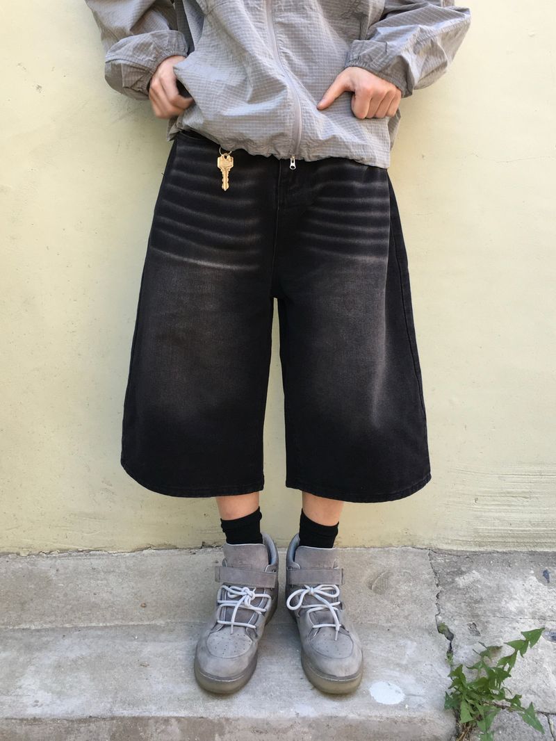 Luke Washed Bermuda Denim Pants 3C