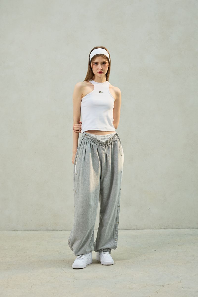 PITA SNAP OFF SWEAT PANTS / MELANGE
